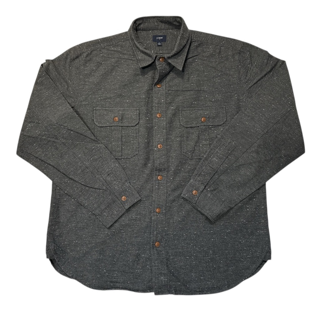 J. Crew Charcoal‎ Button-Down Shirt Men’s XL